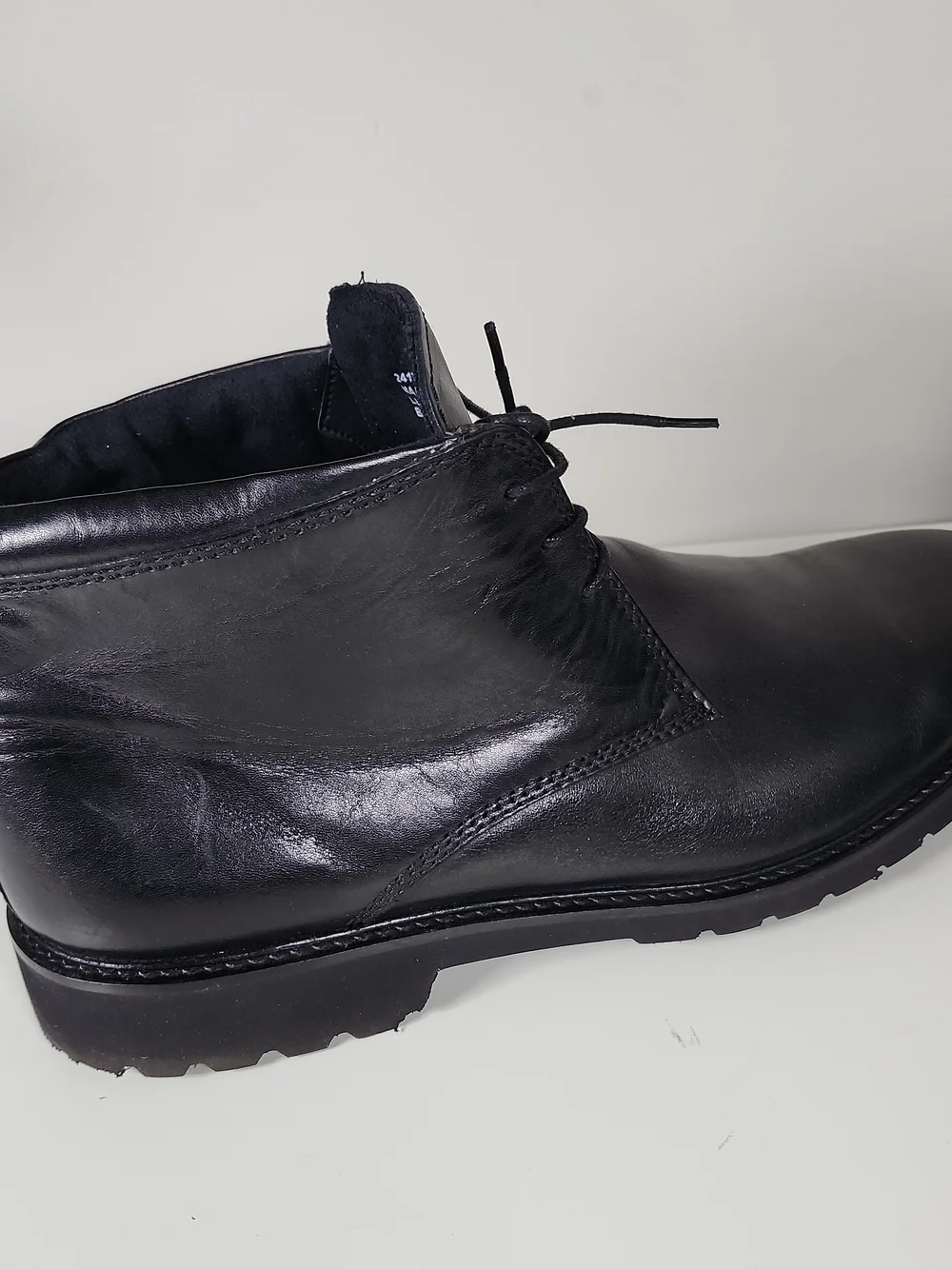 Bostonian Duralight Black Leather Chukka Boots - 11 1/2